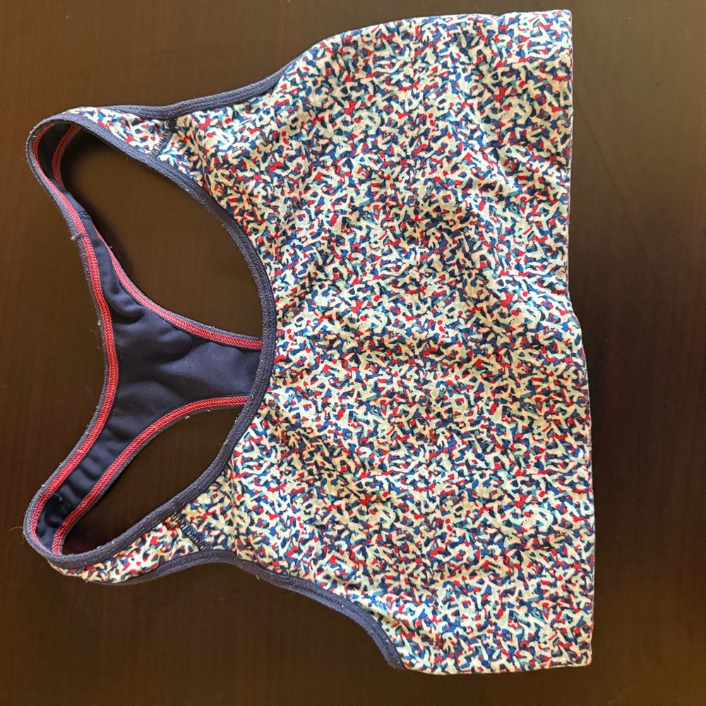 Old Navy Active Blue and Red Sports Bra